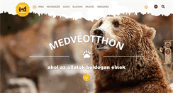 Desktop Screenshot of medveotthon.hu